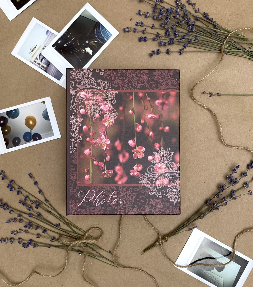 Фотоальбом на 100 фото 10х15 см с кармашками, "bloom" Сакура #1