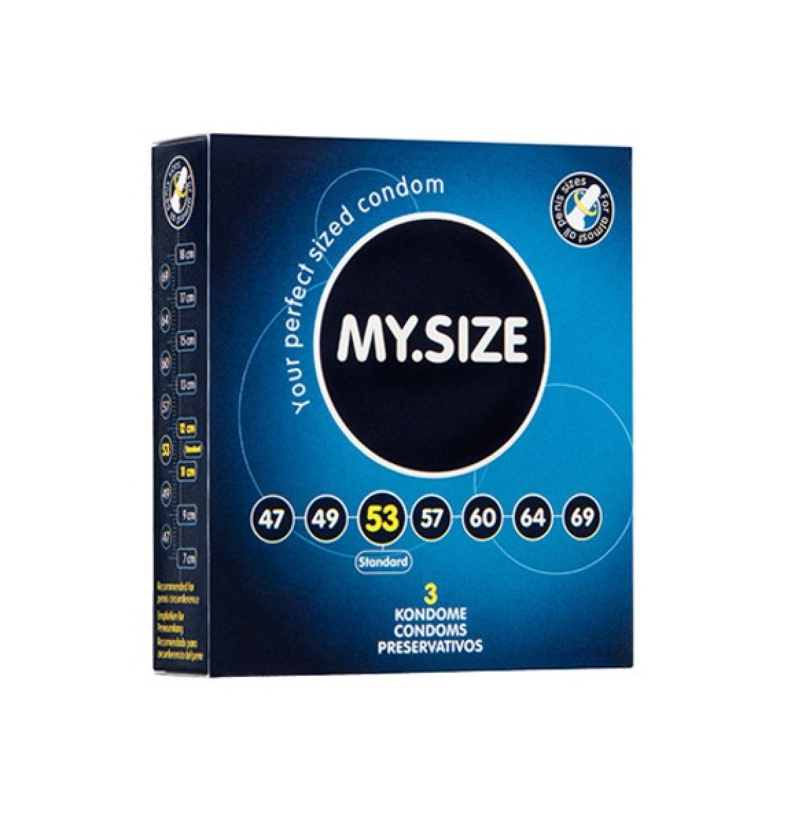 Презервативы латексные MY.SIZE ширина 53 мм (3 шт), mysize-125 #1.