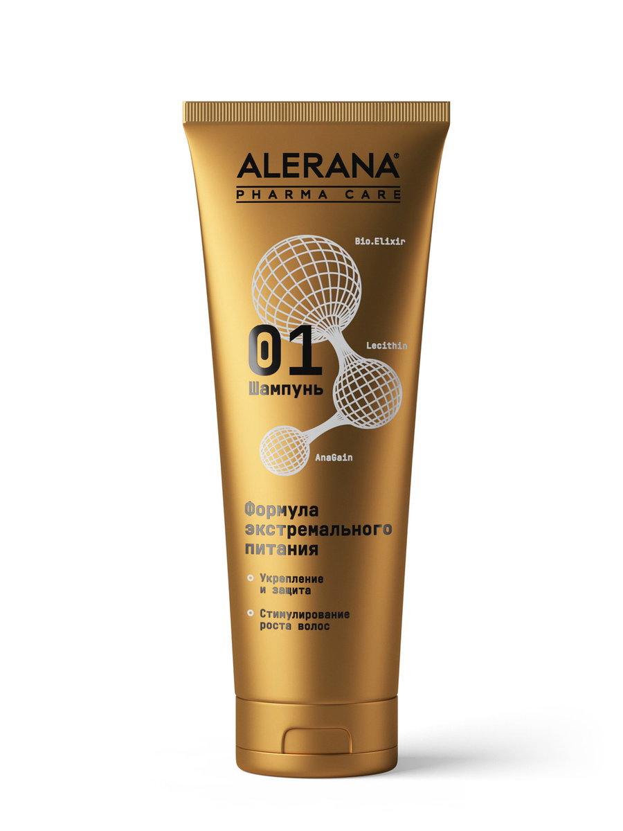 Шампунь для женщин Alerana Pharma Care, для роста, блеска и экстремального питания волос, 260 мл  #1