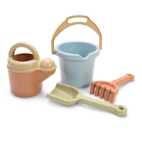 Набор для песка детский с лейкой Dantoy, 4 предмета, игрушки для песочницы,  Дания, БИОпластик / формочки для песочницы /  детское ведерко / подарочная упаковка. Спонсорские товары