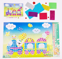Набор для детского творчества &#34;Блестящая мозаика&#34;, &#34;Поезд&#34;, размер 26 х 19 см, артикул DV-9096 (LT-F05). Спонсорские товары