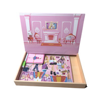 Магнитная настольная игра-пазл "Одень куклу", развивающий набор с одеждой одевашка для девочек. Спонсорские товары