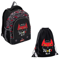 Комплект ученический рюкзак ErgoLine и мешок для обуви   Super Hero. Спонсорские товары
