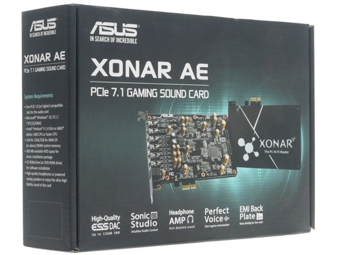 Звуковая карта asus xonar ae pci e