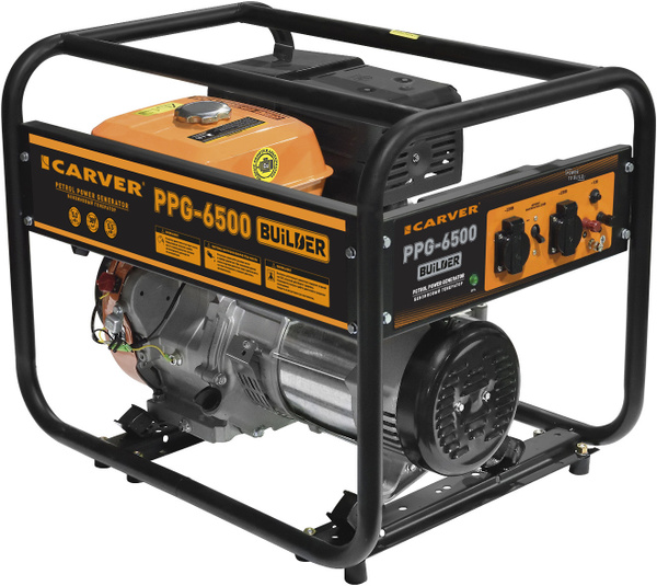 Генератор бенз. CARVER PPG- 6500 BUILDER - купить по низкой цене в ...