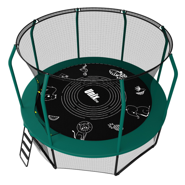 Батут каркасный Unix Fitness 8 ft SUPREME GAME - купить по выгодной ...