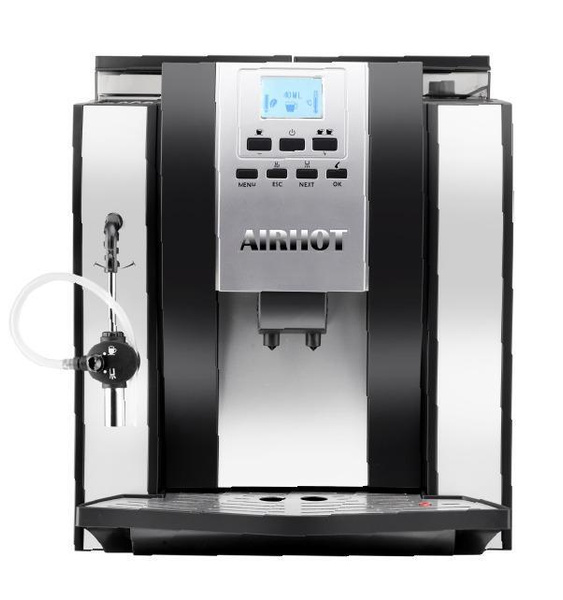 Профессиональная кофемашина AIRHOT AC-715, черный, серый металлик ...