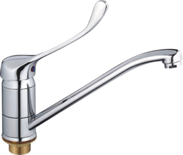 Смеситель для кухни Haiba HB4954 с гайкой локтевой, хром купить на OZON ...