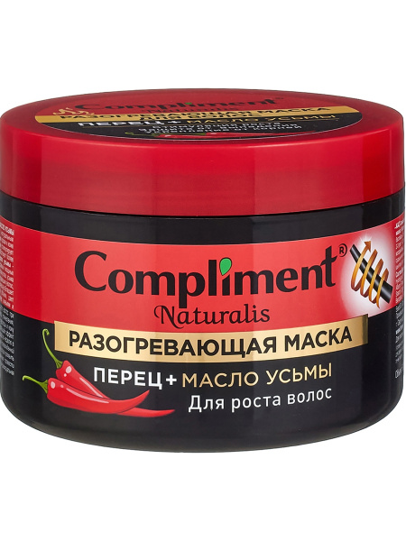 Compliment Маска разогревающая для роста волос ПЕРЕЦ+МАСЛО УСЬМЫ ...