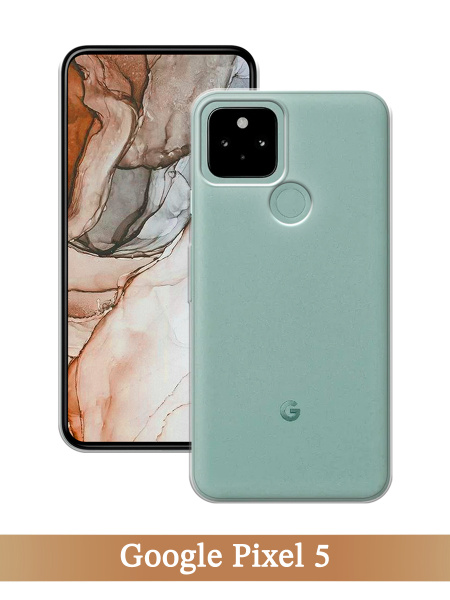 Силиконовый чехол на Google Pixel 5 / Гугл Пиксель 5 прозрачный ...