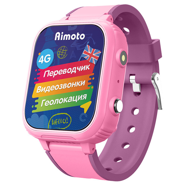 Купить смарт-часы Aimoto 4G с видеозвонком, GPS-геолокацией и батареей ...