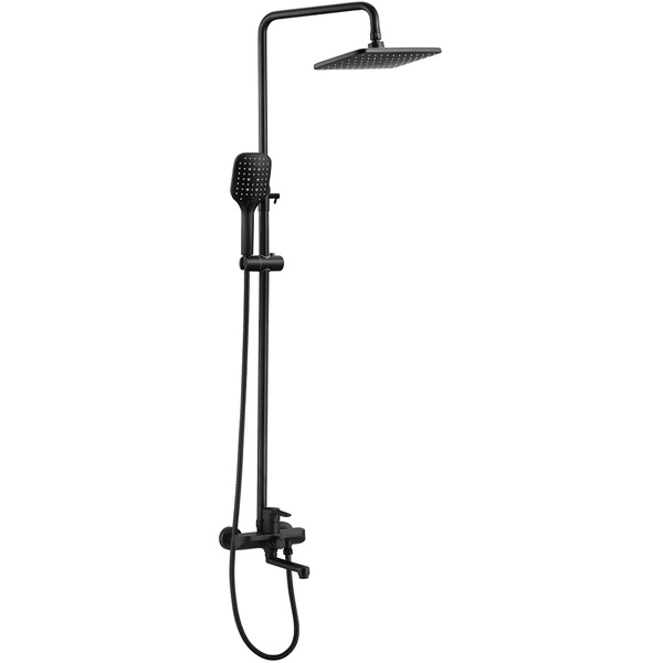 Душевая стойка со смесителем Shevanik S8136H черный, латунь - купить с ...