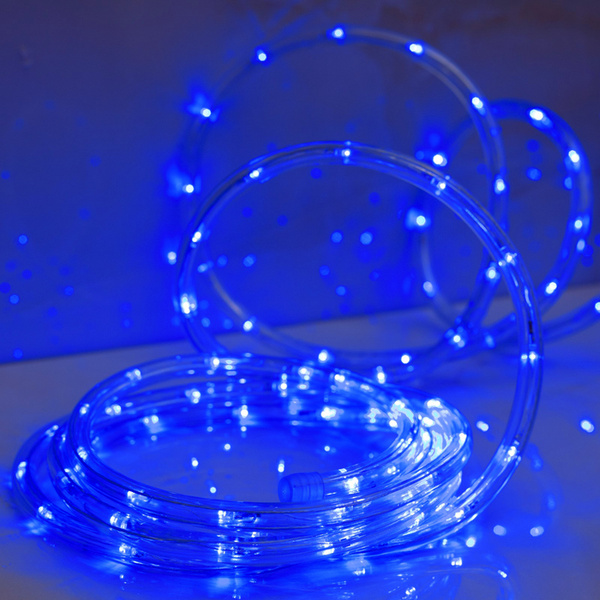 Светодиодная лента LED шнур 10 мм, круглый, 5 м, чейзинг, 2W-LED/м-24 ...