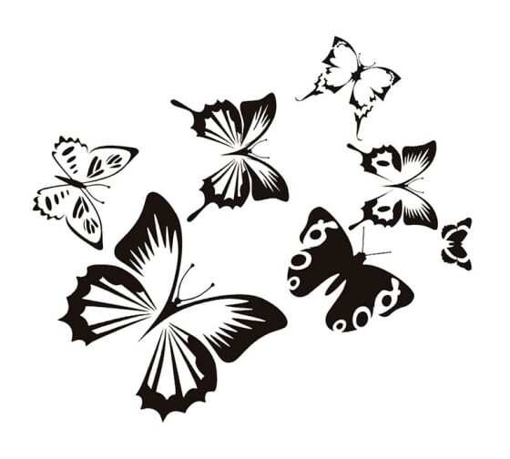 Как и чем нарисовать бабочек на стене?