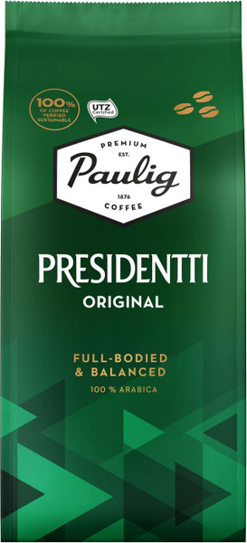 Кофе в зернах Paulig Presidentti Original, 250 г - купить с доставкой ...