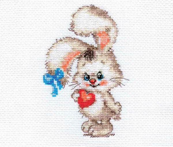 Набор для вышивания "Моей зайке" 9х13 см купить на OZON по низкой цене ...