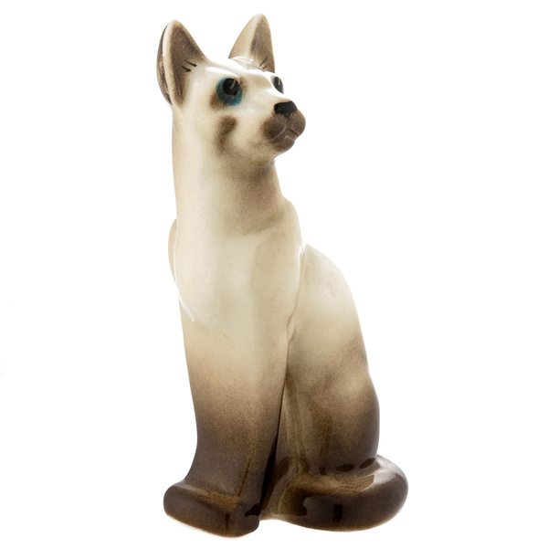 Статуэтка фарфоровая "Сиамская кошка" фарфор, статуэтка интерьерная ...