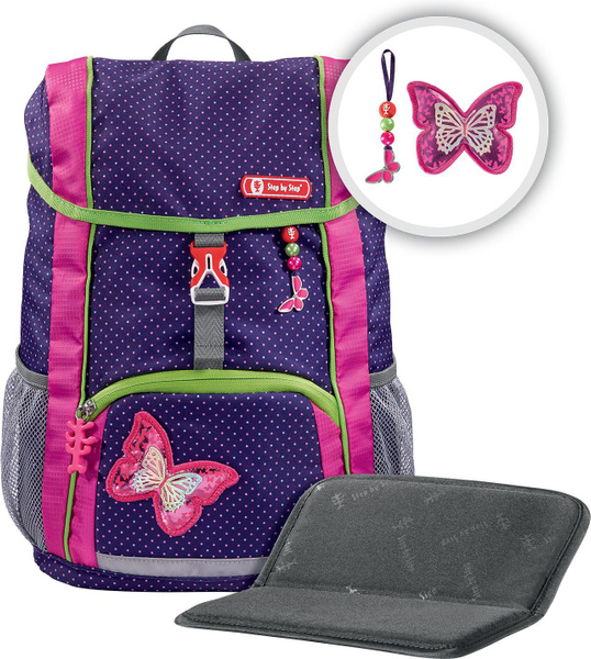 Рюкзак школьный ортопедический Step By Step Kid Shiny Butterfly, 2 ...