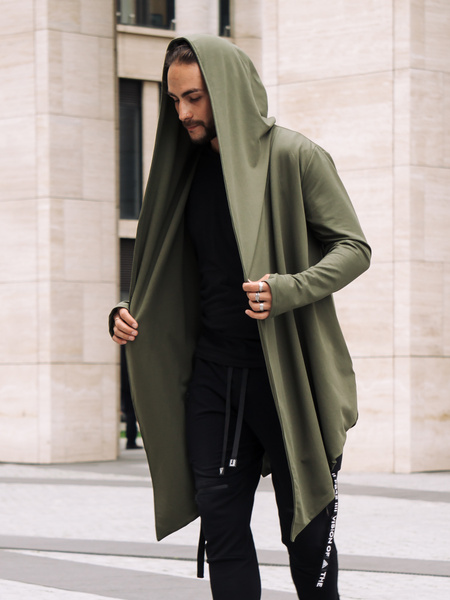 Long on sale hooded hoodie