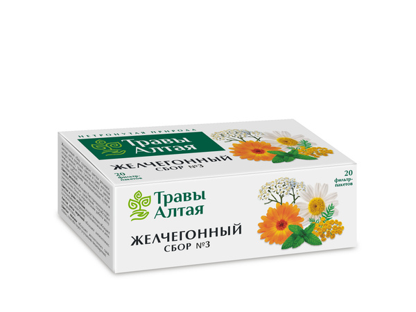 Характеристики Желчегонный сбор №3 серии Алтай 1,5 г x20 подробное ...