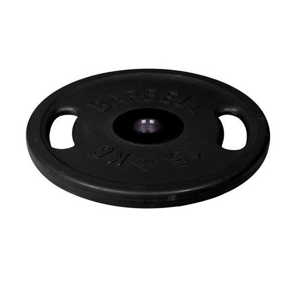 Диск олимпийский Barbell с ручками d 51 мм чёрный 15,0 кг - купить в ...