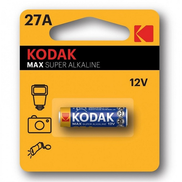 Kodak Батарейка 8LR732 (A27, GP27A, MN27, L828, V27A, A27BP, G27A ...