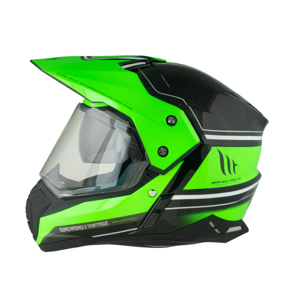 Кроссовый шлем для мотоцикла эндуро с визором MT SYNCHRONY Duo Sport ...