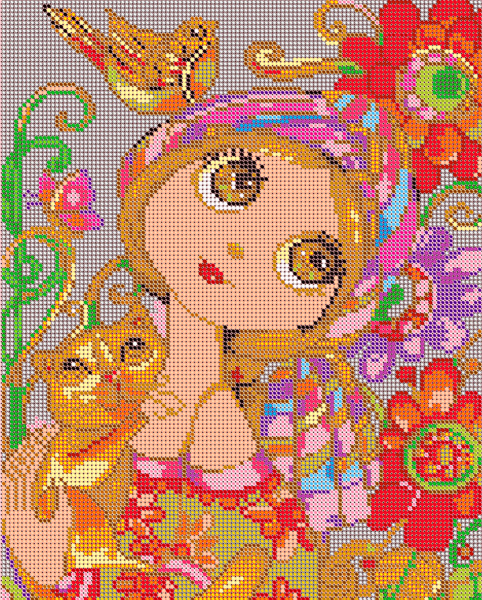 Схема для вышивания бисером, Рукоделие, Канва, Подарок маме, Картина ...