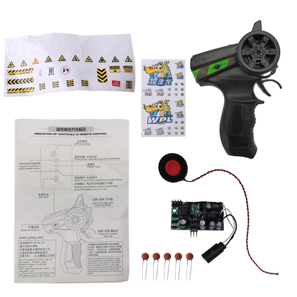 WPL 4WD 6WD RC автомобильный пульт дистанционного управления звуковой ...