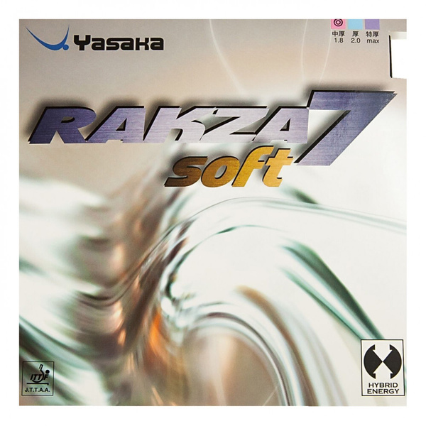 Накладка для настольного тенниса Yasaka Rakza 7 Soft, Black, Max ...