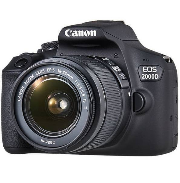 Зеркальный фотоаппарат Canon EOS 2000D Kit черный 18-55mm f/3.5-5.6 DC ...