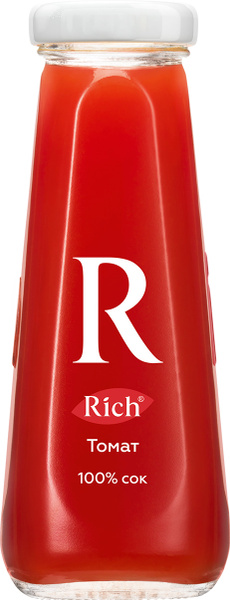 Сок Rich Томат в стеклянной бутылке 0,2 л (6 штук)) - купить с ...