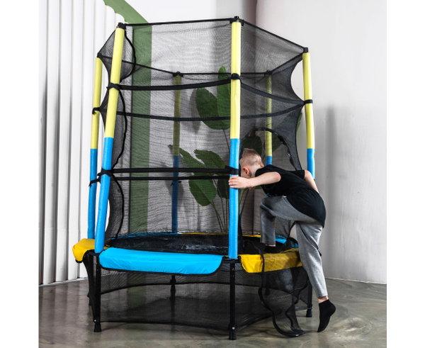 Батут каркасный DFC JUMP KIDS 55" детский, с внутренней защитной сеткой ...