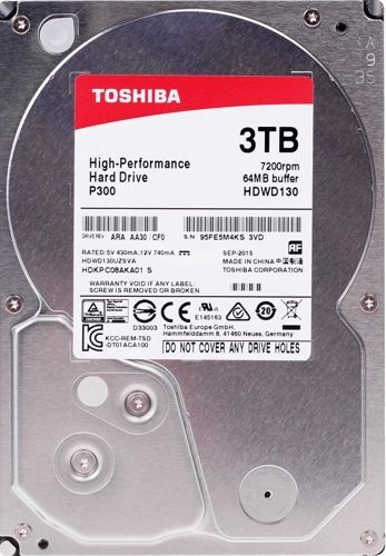 3 ТБ Внутренний жесткий диск Toshiba P300 HDWD130UZSVA (HDWD130UZSVA ...
