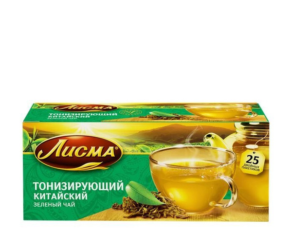 Чай "Лисма" Тонизирующий зеленый 25пак*1,5гр. 5шт. - купить с доставкой ...