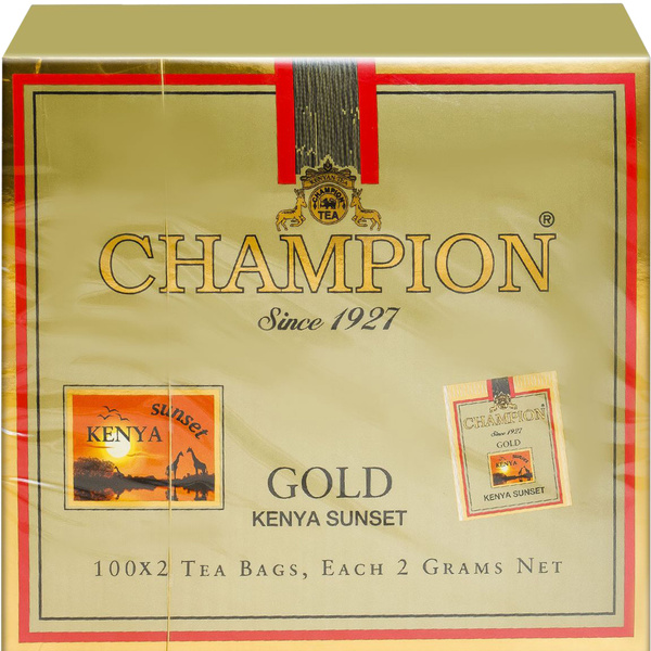 Чай CHAMPION GOLD (ЧЕМПИОН ГОЛД) пакетированный кенийский Казахстанский ...