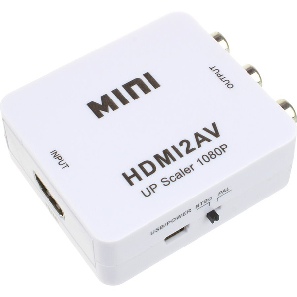 Переходник HDMI(G) - 3RCA(G)-output конвертер, белый - купить с ...