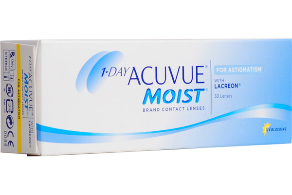 1-DAY ACUVUE MOIST for Astigmatism (30 pack) -6,00, -1,25/ 180 ...