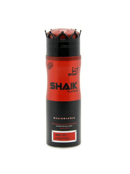 SHAIK PLATINUM 203 Chypre Fruity Дезодорант 200мл Unisex - купить с ...