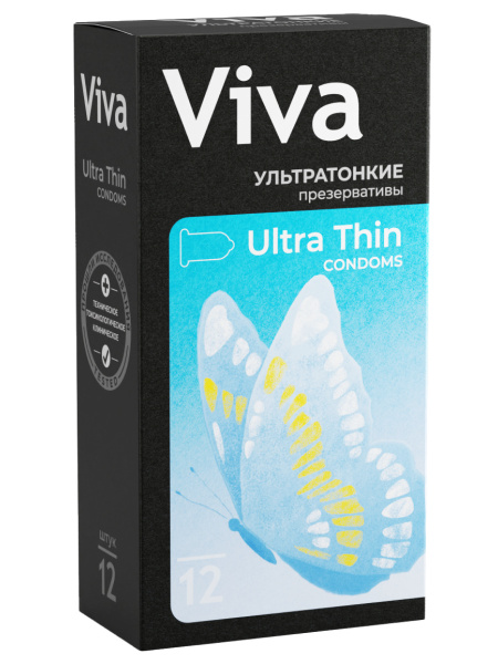 Презервативы ультратонкие Viva, 12 шт. - купить с доставкой по выгодным ...
