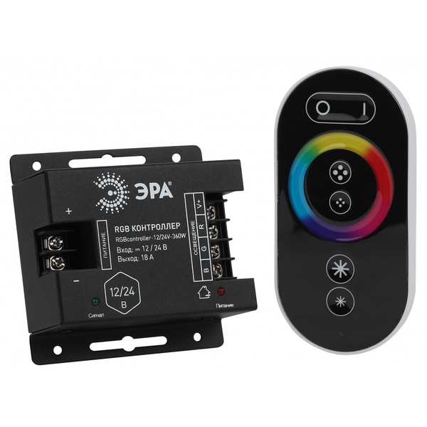 RGB контроллер для светодиодной ленты ЭРА RGBcontroller-12/24V-216W ...