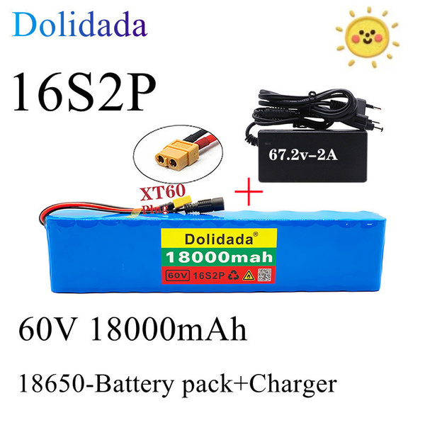 16s2p 60V 18ah литиевая батарея для инвалидной коляски и электрического ...