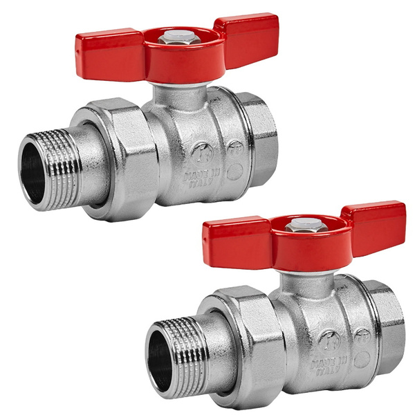 Кран шаровый Giacomini R859 со сгоном полнопроходной 3/4" мм наружная ...