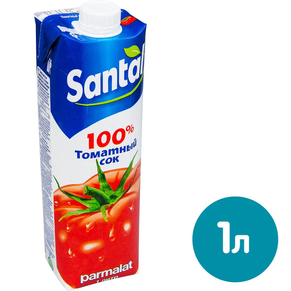 Сок Santal / Сантал Томатный, 1 л (12 штук) - купить с доставкой по ...