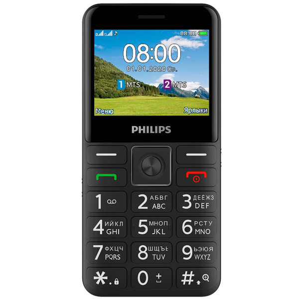 Мобильный телефон Philips Xenium E207 Black, черный - купить по ...