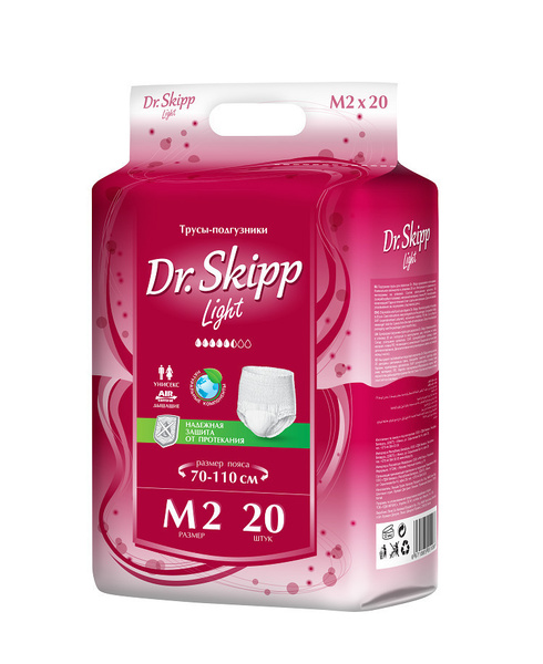 Dr. Skipp Light - впитывающие трусы для взрослых, M, 20 шт. - купить с ...