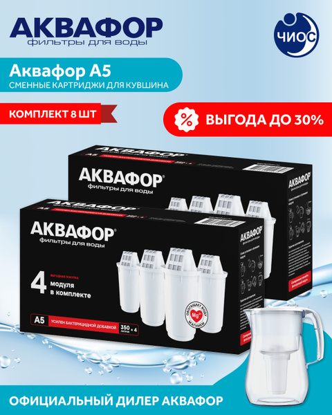 Картридж к Аквафору Кувшину А5 (комплект из 8 шт) купить на OZON по ...