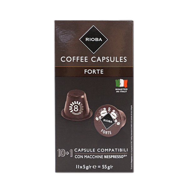 Кофе Rioba Espresso Forte в капсулах 5 г х 10 шт - купить с доставкой ...