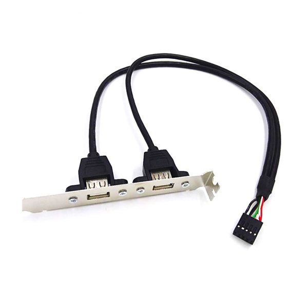 2-портовый USB 2.0 кронштейн расширения задней панели материнской платы ...