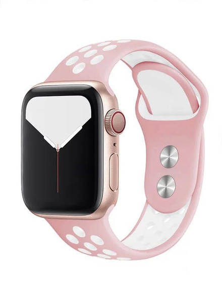 Cиликоновый ремешок спортивный для Apple Watch Series 1-8 и Ultra - 42 ...